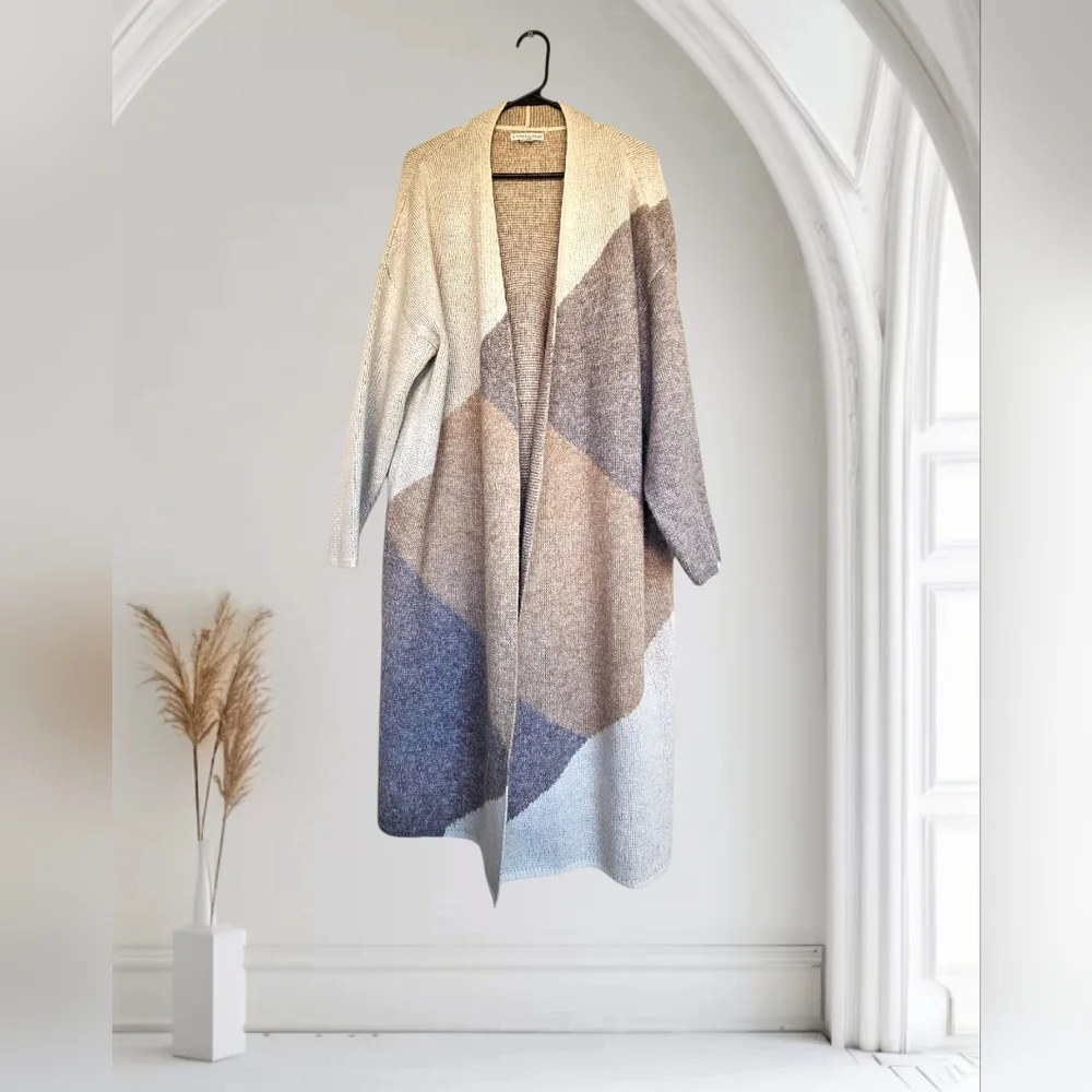 Cozy Oversized Long Fuzzy Knit Cardigan - Picture 2 of 6